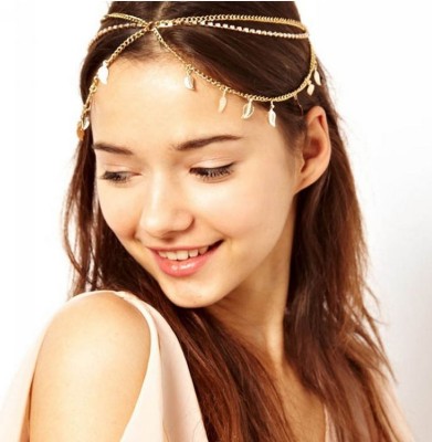 European and American Jewelry Metal Texture Diamond Multi-Layer Hair Band High-End Hair Accessories New Headdress Wholesale Cf018