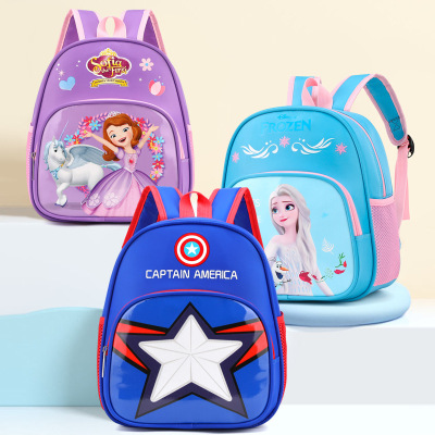 New Wholesale Primary School Student Schoolbag Boys and Girls Tutorial Aisha Spider-Man Cartoon Schoolbag Anime Kindergarten Backpack