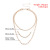 Ornament Fashion Europe and America Cross Border Multi-Layer Trend Women's Necklace round Beads Bamboo Joint Personality Fashion