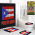 Puerto Rico Flag Partition Curtain 3D Digital Printing American Waterproof Shower Curtain 4 PCs Set Shower Curtain