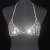 Cross-Border Cute Rabbit Mesh Bra Rhinestone Sexy Body Chains Underwear Costumes Ornament Bra Chain