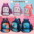 Cross-Border New Arrival Student Cartoon Student Schoolbag Burden Reduction Spine-Protective Backpack Gradient Color Ice and Snow Children's Backpack