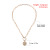 Ornament Fashion Devil's Eye Trend Women's Necklace Europe and America Cross Border Bamboo Joint Temperamental Popular