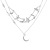 Ornament Fashion Creative Five-Pointed Star Crescent Moon Personality Female Necklace Europe and America Cross Border Trendy Grace