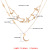 Ornament Fashion Creative Five-Pointed Star Crescent Moon Personality Female Necklace Europe and America Cross Border Trendy Grace