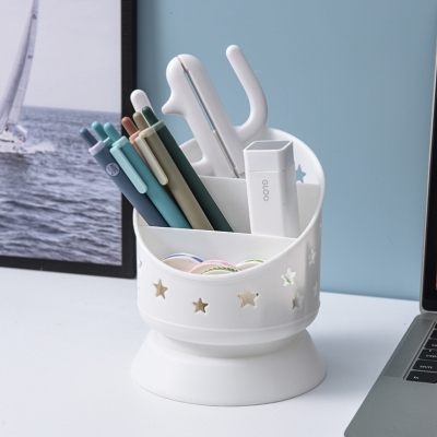 J28-8022 Creative XINGX Pen Holder Simple Cute Cartoon Stationery Sundries Desktop Finishing Makeup Brush Storage Bucket
