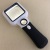 New Handheld with LED and Other Lights UV Lamp Square Magnifying Glass with Lights Gifts for the Elderly Student Magnifying Glass