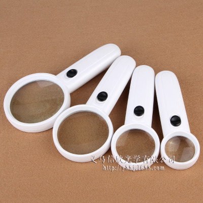 Wholesale Led Magnifying Glass with Light Multi-Specification Supply HD Glass Lens Handheld Reading Appreciation Magnifying Glass