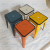 Thickened Plastic Stool Nordic Square Stool Adult Chair Stackable Dining Table Bench Home Modern Minimalist a High Stool