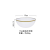 S European and American Gold Rim Cold Pattern Transparent Lead-Free Crystal Glass Plate Household Glass Salad Bowl Tableware