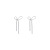 INS Style Net Red Same Style High-End Design Bow Long Earrings Female Sterling Silver Needle Fairy Temperamental Ear Studs