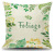 Amazon New Hot Sale Tropical Rainforest Plant Linen Pillow Cover Car and Sofa Cushion Cover to Map Customization