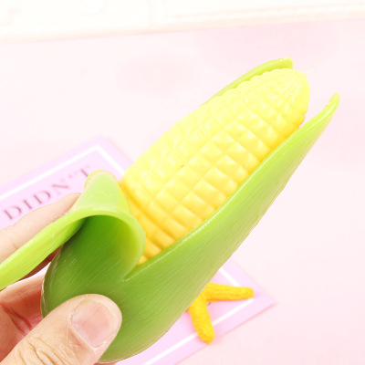 New Exotic Simulation Vegetable Peeling Corn Decompression Vent Toy TPR Decompression Artifact Squeezing Toy Squeeze Toys