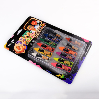 Children's Face Paint Set 12-Color Body Painting Washable Magic Wand Halloween Face Painting Face Color in Stock Wholesale