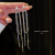 Sterling Silver Needle Korean Full Rhinestone Zircon Micro-Inlaid Long Fringe Earrings Female Exaggerated Geometric TikTok Same Style Ear Studs