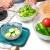 S New Golden Edge Salad Bowl Creative Trending Household Living Room Transparent Fruit Plate Set Glass Bowl Dessert Bowl Ins