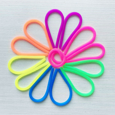 Cross-Border Decompression Noodles TPR Soft Rubber Noodles Elastic String Toy DIY Vent Decompression Tension Noodles Decompression Rope