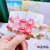 Yaja Summer Sweet Cherry Blossom Barrettes Contrast Color Flower Duckbill Clip Side Bang Clip Internet Celebrity Ins Hairpin for Children