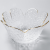 S Modern Minimalist Internet Celebrity Hammered Pattern Golden Trim Petal Glass Plate Lace Lead-Free Glass Bowl Salad Dishware Set