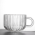 S Golden Trim Glass Cup Used in Home Glass Water Cup Simple Ins Wind Belt Handle Milk Cup Breakfast Cup Coffee Cup