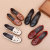 New Hollow-out Mom Shoes Comfortable Soft Bottom Middle-Aged Women's Shoes Elderly Leather Shoes Granny Shoes Summer Hole Sandals