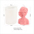 Blindfold Female Candle Mould DIY Fragrance Candle Soap Mold Size Closed Eye Girl Aromatherapy Candle Mould Molded Silicone