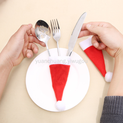 Christmas Hat Knife and Fork Sleeve