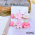 Yaja Summer Sweet Cherry Blossom Barrettes Contrast Color Flower Duckbill Clip Side Bang Clip Internet Celebrity Ins Hairpin for Children