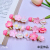 Yaja Summer Sweet Cherry Blossom Barrettes Contrast Color Flower Duckbill Clip Side Bang Clip Internet Celebrity Ins Hairpin for Children