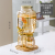 S Creative Glass Water Pitcher Embossed Pattern Self-Service Cold Drink Bucket With Faucet Cold Water Bottle Juice Cooking Vessel Water Dispenser