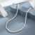 Yunyi Natural Japonica Rice-Shaped Thin Chain White Necklace Twin Beautiful Factory Wholesale