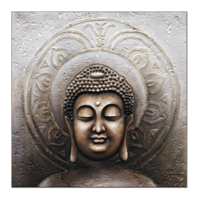 Buddha Decorative Painting Can Be Customized Airbrushed Painting for Decoration Oil Painting Three-Dimensional Hand Painted Buddha Hall Home Hotel Decorative Painting Style