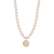 Yunyi White Pearl Necklace Natural Rice-Shaped Pearl Gemini Pendant New Jewelry Wholesale Spot
