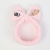 New Cute Solid Color English Cartoon Love Design Plush Hair Band Women's Face Wash Makeup Hair Band