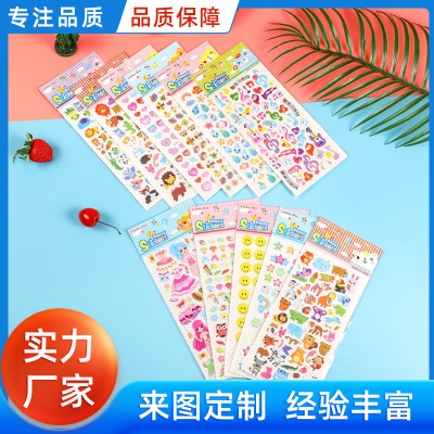 Factory Direct Sales Cartoon Anime Stickers Creative Cute Bubble Sticker Diary Album Sticker Decoration Sticker Supply