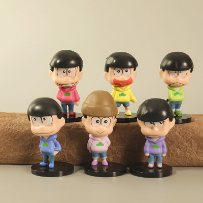 6 Models Osomatsu-San Hand-Made Cartoon Animation Empty Pine Relaxed One Pine Jyushimatsu Six Brothers Doll Toy Decoration