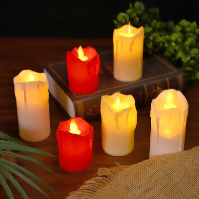 Wholesale Simulation Swing Tears Electronic Candle LED Candle Light Proposal Props Spring Festival Home Candle Light