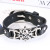 Wholesale Amazon Hot Sale Punk Bracelet Vintage Alloy Skull Bracelet European and American Men's Leather Leather Bracelet