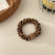 Korean New Leopard Print Ball Rhinestone Intestine Circle Girl Hair Ties/Hair Bands Large Intestine Hair Ring Simple Headband Headdress