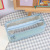 Simple Multicolor Creative Color Transparent Series Double Zipper Pencil Case Buggy Bag Information Cosmetic Bag Waterproof File Bag