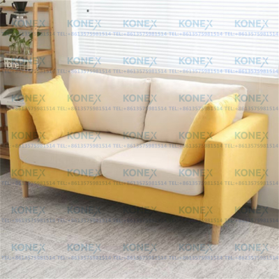 Apartment Sofa Modern Minimalist Apartment Clothing Store Net Red Sofa Bedroom Double Three-Seat Removable Washable Sofa