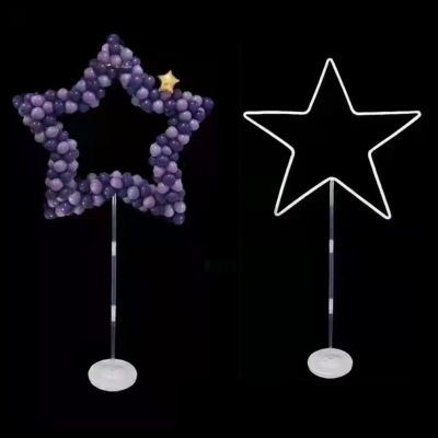 Wholesale Balloon Floating Upright Column Support Road Leading Five-Pointed Star Air Circle Wedding Birthday Party Decoration Layout Supplies