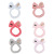 New Cute Solid Color English Cartoon Love Design Plush Hair Band Women's Face Wash Makeup Hair Band