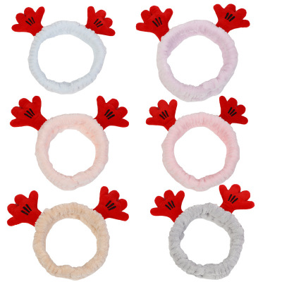 Cartoon Palm Design Comfortable Feel Girls Dormitory Home Cute Hair Band Hair Accessories Soft Cute Plush Hair Band