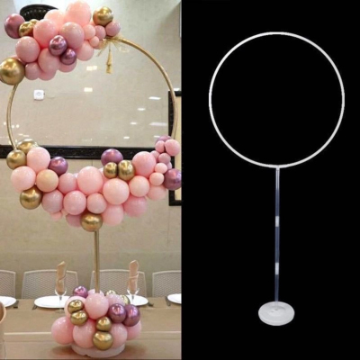 Stainless Steel Telescopic Rod Sub-Column Balloon round Air Ring Base Bracket Wedding Floor Floating Road Lead Decorations Arrangement