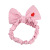 Sweet Loving Heart Pleated Design Sense Hair Accessories Hair Ring Bow Solid Color Hair Ties/Hair Bands Headdress Multi-Color Optional