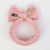 New Cute Solid Color English Cartoon Love Design Plush Hair Band Women's Face Wash Makeup Hair Band