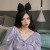 Korean Style Dongdaemun Less Big Bow Headband Snowyprincess Hair Accessories Fabric Online Influencer Cute Three-Dimensional Bow Tie Headband