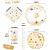 Bee Theme Decoration Supplies Honeycomb Paper Plate Cup Balloon Set Bee Children's Holiday Birthday Party Suit