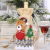 New Christmas Decorations Linen Snow Cartoon Drawstring Bottle Cover Plaid Doll Wine Bottle Bag